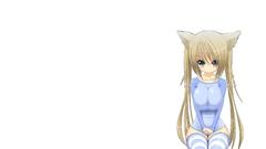 Simple Background blondes blue