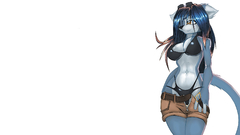 Simple background furry Anime