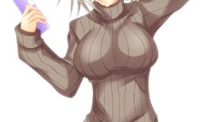 Simple Background huge boobs