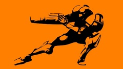 Simple Background metroid orange