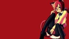 Simple Background nekomimi animal