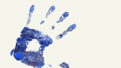 Simple Background palm prints