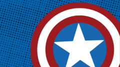 Simple Background pattern artwork captain america shield
