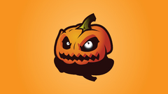 Simple Background pumpkins