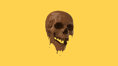 Simple Background skulls chocolate