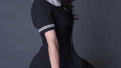 Simple Background woman schoolgirls