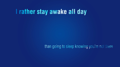 Simple blue love text