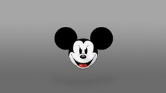 Simple cartoons mickey mouse logos minimalistic