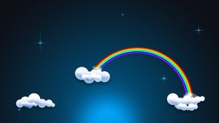 Simple colors rainbows minimalistic vectors skyscapes