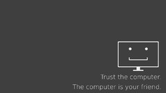 Simple Computers smiley face minimalistic Screens grey 