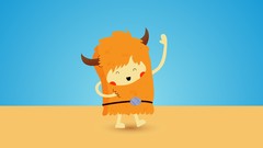 Simple Drawn Characters cartoons happy Vikings vectors