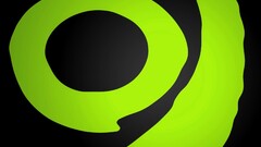 simple Green black background shapes