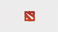Simple logos Dota minimalistic video games
