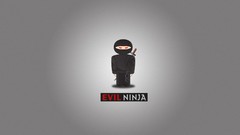 Simple minimalistic artwork ninjas