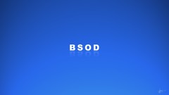 Simple minimalistic Blue Screen of Death screen of death black 