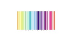 Simple white background barcode multicolor