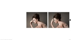 Simple woman faces brunettes models evangeline lilly