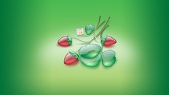 Simplistic multicolor fruits digital