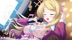 Singing long hair anime girls game cg princess evangile