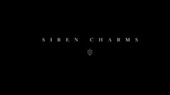 Siren Charms in flames Typography text artwork Minimalism