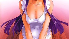 Sitting anime girls highschool of the dead busujima saeko 