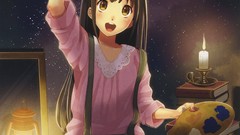 Sitting blush anime girls pixiv scans