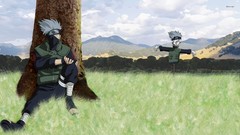 Sitting fields scarecrow naruto shippuden kakashi hatake