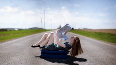 Situations woman Maps roads