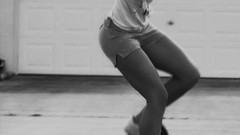 Skateboarding grayscale monochrome big