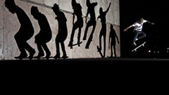 Skateboarding Red Bull shadows cities