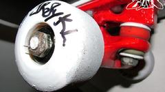 Skateboarding skates