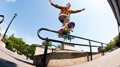 Skateboarding skates