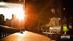 Skateboarding skates