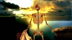 Skeleton hand fantasy scenery