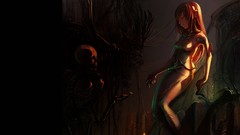 Skeletons anime girls fantasy art