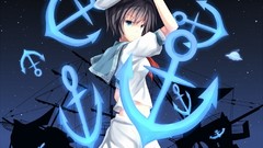 Skies brunettes woman touhou