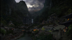 Skies clouds cityscapes buildings