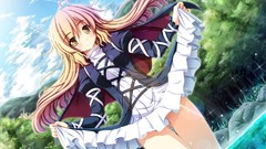 Skirt lift blondes water