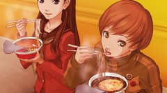 Skirts anime girls amagi yukiko persona 4 satonaka chie 