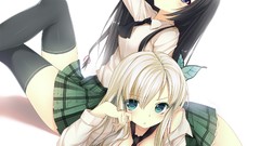 Skirts anime girls blue eyes boku wa tomodachi ga sukunai black 