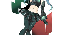Skirts anime girls green eyes hatsune miku vocaloid