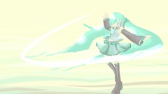 Skirts anime girls hatsune miku vocaloid twintails thigh highs 