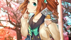 Skirts anime girls idolmaster takatsuki yayoi twintails aqua 