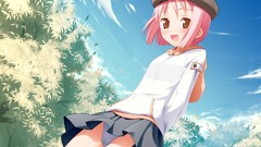 Skirts anime girls panties