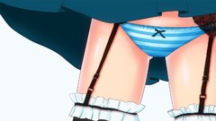 Skirts anime girls panties original characters