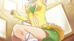 Skirts Anime purple eyes