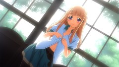 Skirts blush long hair school uniforms pantyhose seifuku game 