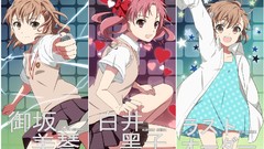 Skirts brown eyes brunettes school uniforms short hair misaka 