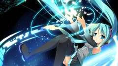 Skirts hatsune miku vocaloid thigh highs