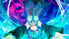 Skirts long hair upside down hatsune miku vocaloid twintails 